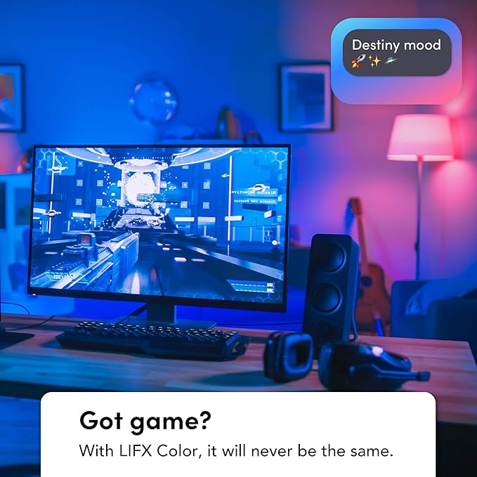 LIFX color, A19 1100 lumens, Wi-Fi Smart LED Light Bulb, Billions of colors and Whites, No Bridge Required, Works with Alexa, Hey Google, HomeKit and Siri, Multicolor (4-Pack)