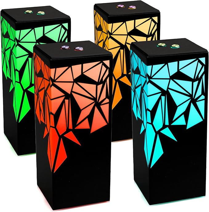 Telepathy® Long Distance Friendship Lamp® - Raining Diamonds Design | Wi-fi Touch Lamp LED Lights for family members who stays apart | Friendship Day Gifts(Set of 4)