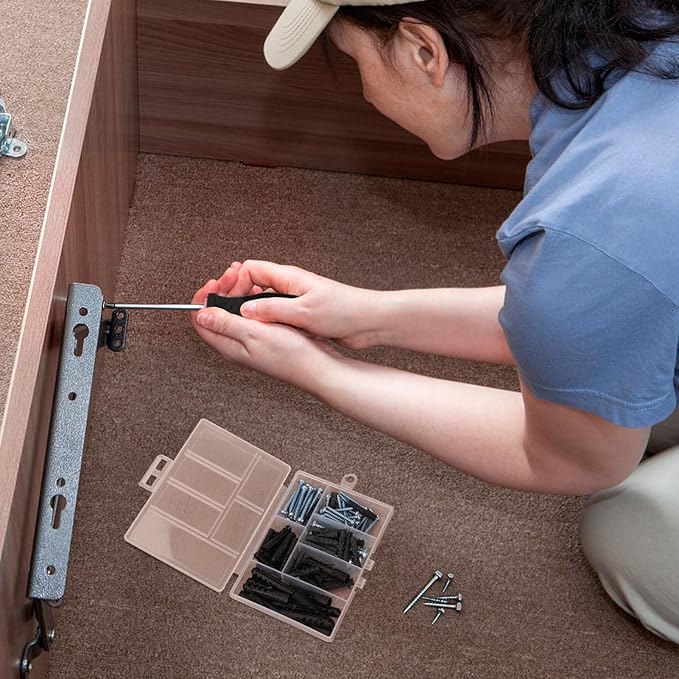 Yougfin Pink Tool Set, 215 Pcs Lady's General Home Repairing Tools Kit For Girls & Women With Portable Bags, Includes All Essential for Home, Garage, Office and College Dormitory Use, Pink & Black