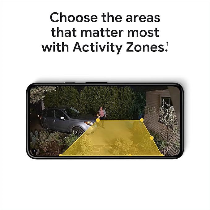 Google Nest Cam with Floodlight - Outdoor Camera - Floodlight Security Camera, White, 1 Count (Pack of 1)