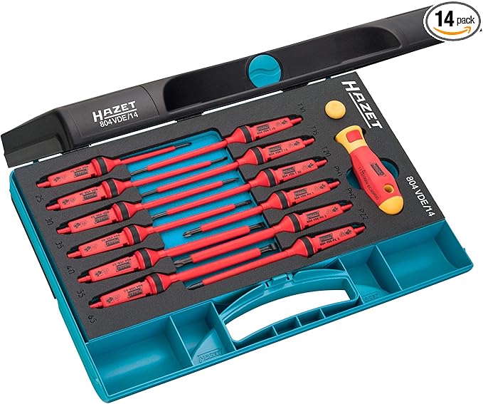 Hazet 804VDE/14 Vde Screwdriver Set 14 Piece