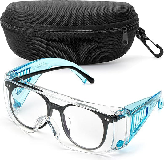 UNCO- Safety Goggles Over Glasses, Protective Goggles, Safety Goggles Anti Fog, Work, Safety Glasses Over