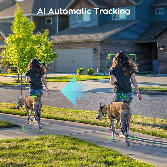 xmartO [Dual-Image Wide FOV] 16CH Security Camera System Wireless, 4-Set 2-in-1 Cameras, 4K Long Range WiFi 6 Surveillance NVR, Pan Tilt Zoom 4MP QHD Home CCTV Camera Set with 500GB, 7/24 Record