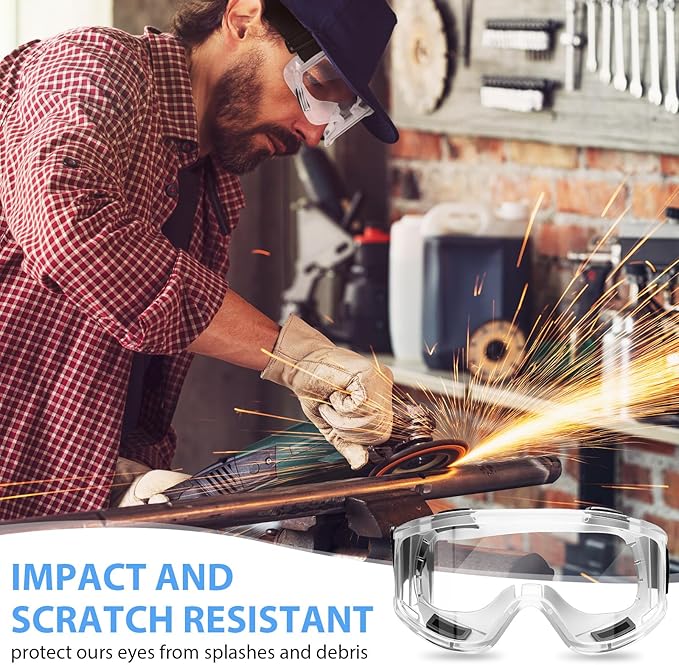 Anti-Fog Safety Goggles Impact Resistant Protective Safety Glasses Men Women Eye Protection