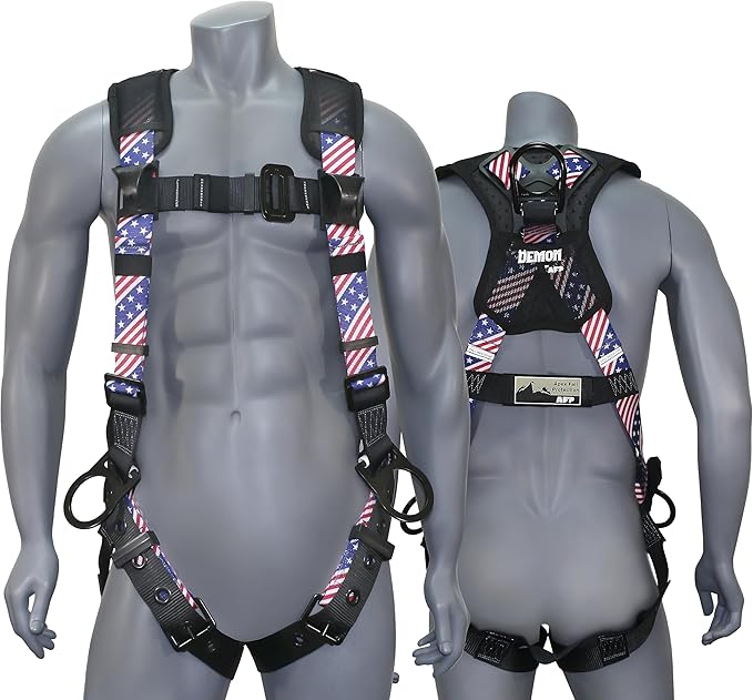 AFP Demon Fall Protection Comfortable Safety Harness (OSHA/ANSI PPE)