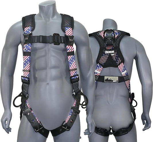 AFP Demon Fall Protection Comfortable Safety Harness (OSHA/ANSI PPE)