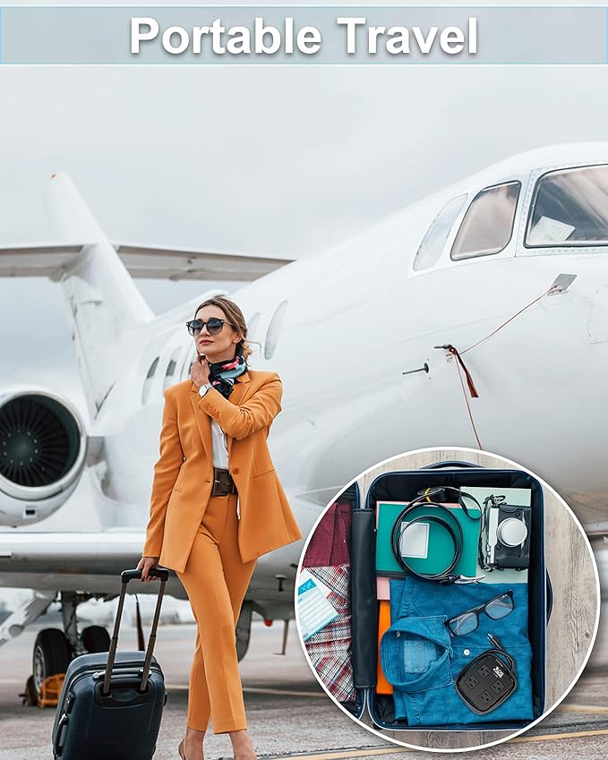 Outdoor Power Strip Weatherproof, Waterproof Surge Protector with 4 Wide Outlet with 3 USB Ports, 6FT Long Extension Cord,1875W Overload Protection，Outlet Extender for Christmas Lights ETL Black