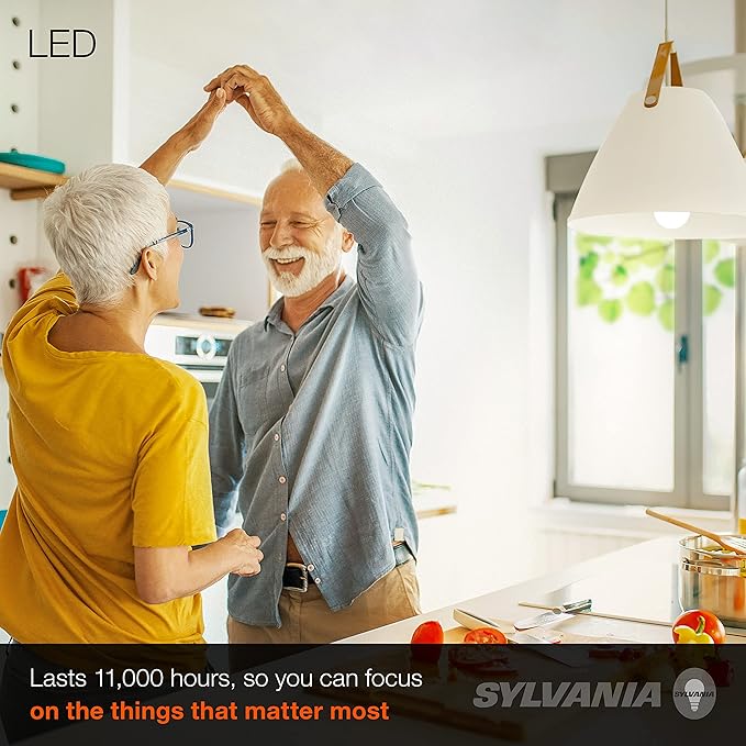 SYLVANIA LED Light Bulb, 60W Equivalent A19, Efficient 8.5W, Medium Base, Frosted Finish, 800 Lumens, Soft White - 1 Pack (73885)