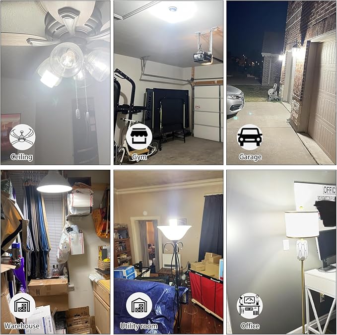 70W 10500LM Corn Bulbs (1-Set) - 90% Energy Saving, IP65 Waterproof, E26/E39, 5000K Daylight, High Bay, ETL/FCC/ROHS/CE Certified, Not Dimmable