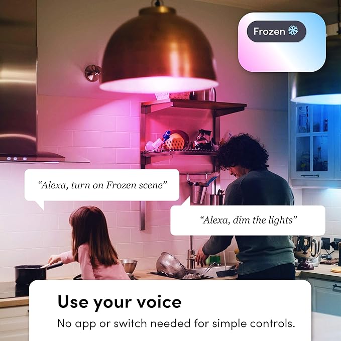 LIFX Color A19 800 lumens, Billions of Colors and Whites, Wi-Fi Smart LED Light Bulb, No Bridge Required, Works with Alexa, Hey Google, HomeKit and Siri (2-Pack)