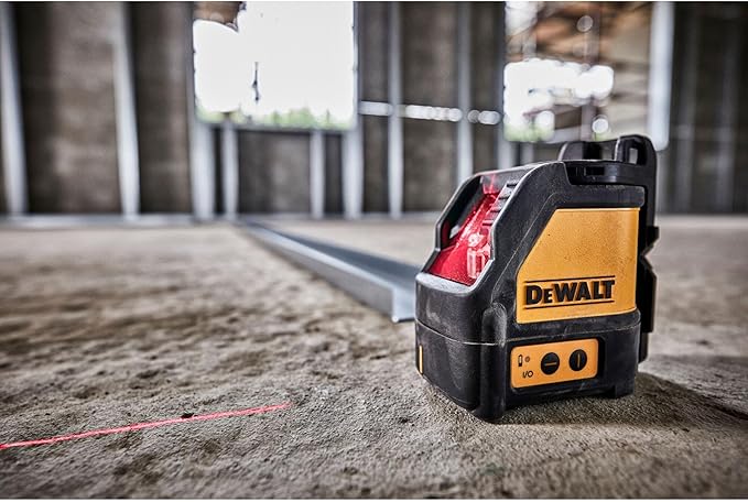 DEWALT Line Laser, Self-Leveling, Cross Line, Red Beam (DW088K)