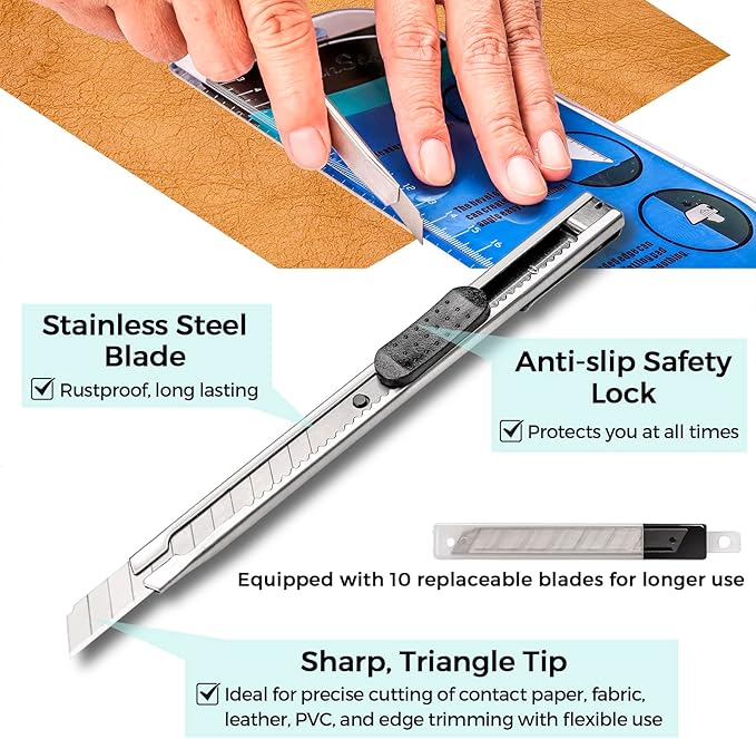 15pcs Wallpaper Tools Kit, Flat & Corner Seam Roller, Multiuse Smoothing Squeegee, Wallpaper Adhesive Paste Glue Brush, Wall Paper Kit for Peel and Stick Contact Paper Vinyl Window Film