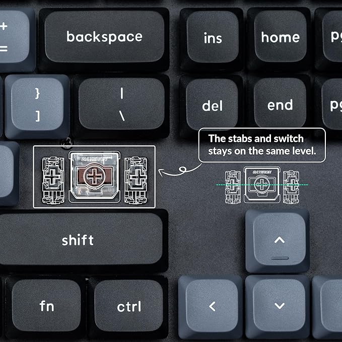 Keychron K5 Pro Wireless QMK/VIA Custom Mechanical Keyboard, 100% Full Size Layout 108 Key Programmable, Ultra-Slim RGB Backlit Low Profile Gateron Brown Switch Bluetooth/Wired for Mac Windows Linux