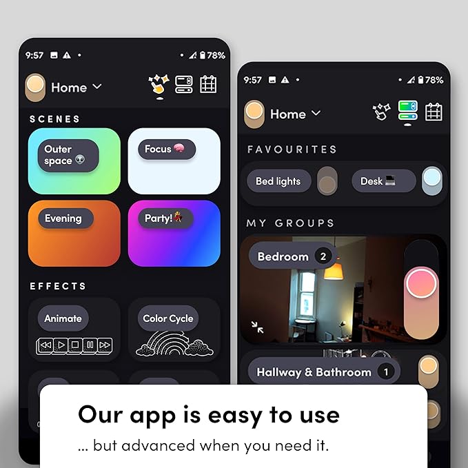 LIFX Color A19 800 lumens, Billions of Colors and Whites, Wi-Fi Smart LED Light Bulb, No Bridge Required, Works with Alexa, Hey Google, HomeKit and Siri (2-Pack)