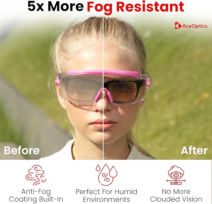 Safety Glasses & Goggles – ANSI Z87, Adjustable, 5X Anti-Fog ClearShield™ Lenses, Includes Premium EVA Hard Case