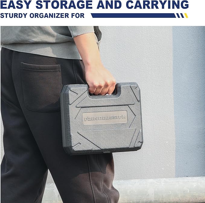 haisstronica 6 in 1 Crimping Tool Kit and Wire Stripper, Ratcheting Wire Crimper with 6 PCS Interchangeable Dies for Heat Shrink,Non-Insulated,Ferrule,Open Barrel,Insulated Connectors, men tool gifts