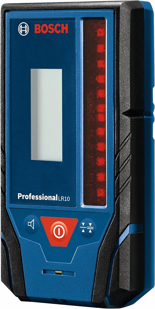 BOSCH LR10 500 Ft Red-Beam Rotary Laser Receiver, Includes Mounting Bracket & 9V Battery