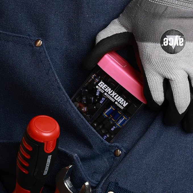 Impact SAE Hex Screwdriver Bits Set,43 Pcs(5/64"-5/16") Magnetic 1"& 2" Long S2 Steel Multi Hex Driver Bits with Magnetic Bit Holder Storage Colorful Box