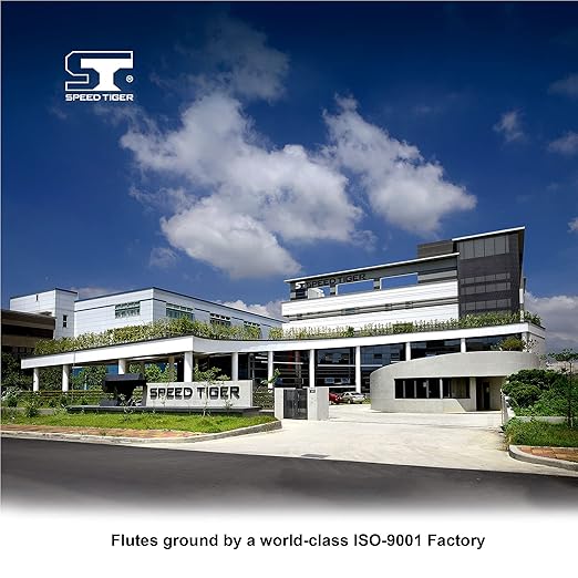 SPEED TIGER Carbide Square End Mill - 3 Flute - IAUE3/8 3 (5 Pieces, 3/8") - High Feed U-Type Design - for Roughing and Finishing - for Milling Aluminum Applications – Professional Mill Bits Sets