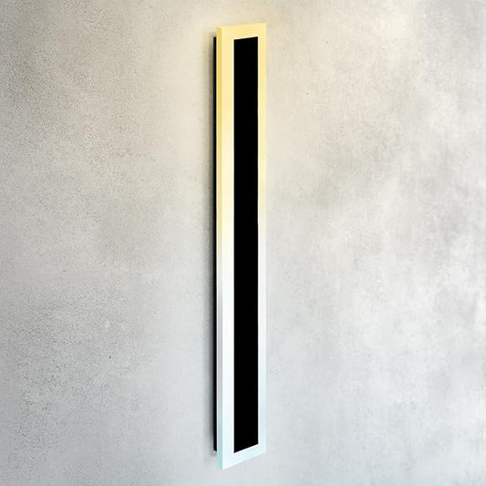 ASD LED 48" Long Wall Mount Light Fixture, Outdoor & Indoor Linear Sconce | 3CCT, Dimmable, Waterproof, Anti-Rust, ETL Listed | 36W 2980LM 3000-5000K 100-277V | Exterior Porch Lighting | Black