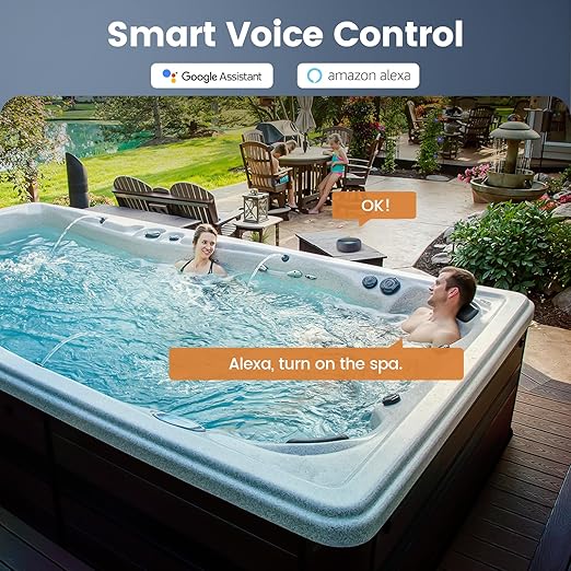 SURAIELEC 35 AMP Wi-Fi Smart Timer Switch for Outdoor Electrical Boxes, 120V WiFi Pool Timer, Power Distribution Waterproof Junction Box, RV Outlet, Pool Light, Security System, Holiday Decorations