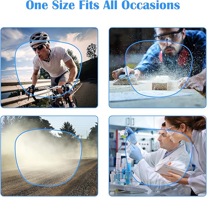 LASMEX Stylish Safety Glasses Goggles for Women Girls Anti-fog Glasses Protective Eyewear Clear Glasses