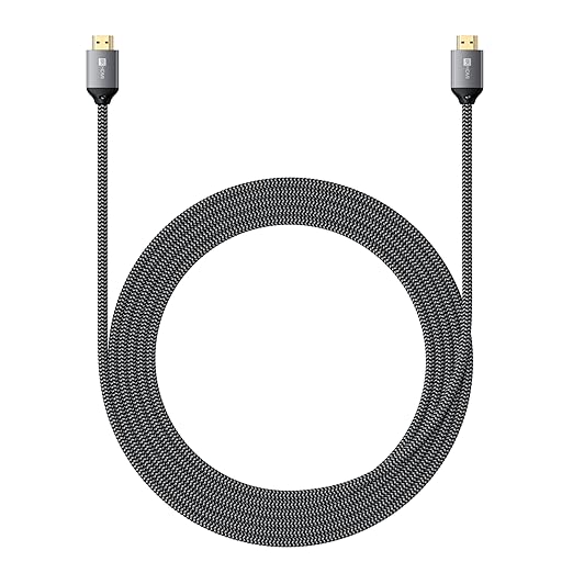 Satechi 8K HDMI 2.1 Cable – Supports 8K @ 60Hz and Ultra High Speed 4K @ 120Hz, 48Gbps – HDMI to HDMI Capable Compatible with iMac Pro, iMac, Mac Mini, MacBook Pro/Air, Windows, and More (6.6 ft/2m)
