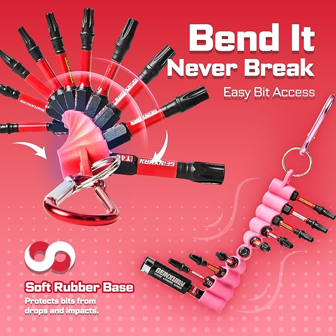 Impact Phillips Screwdriver Bits Set,20 Pieces 2”Magnetic(PH1/PH2/PH3) S2 Steel Multi Cross Driver Bits and 1 Pc Bit Holder with Soft Hanging Strips