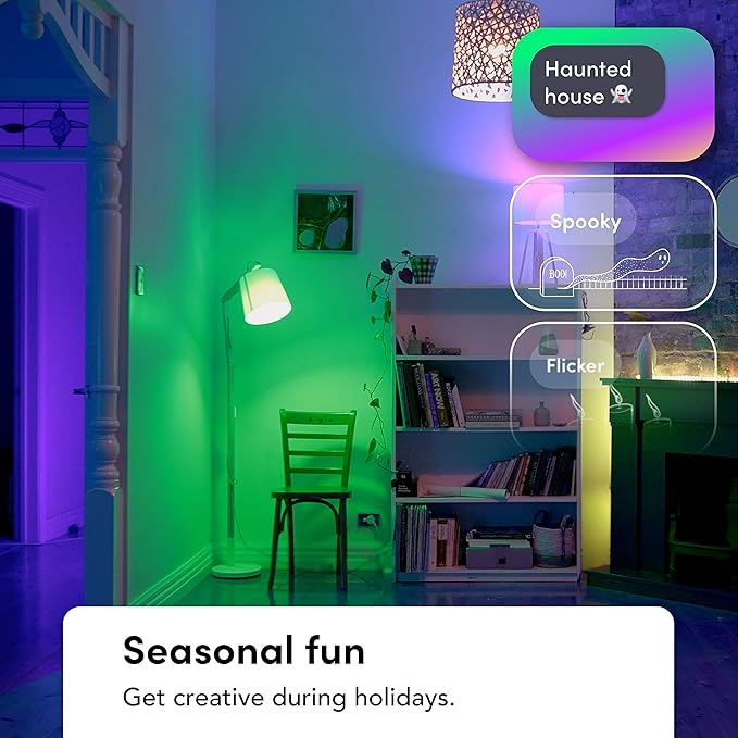 LIFX Color, A19 1100 lumens, Wi-Fi Smart LED Light Bulb, Billions of Colors and Whites, No bridge required, Works with Alexa, Hey Google, HomeKit and Siri, Multicolor