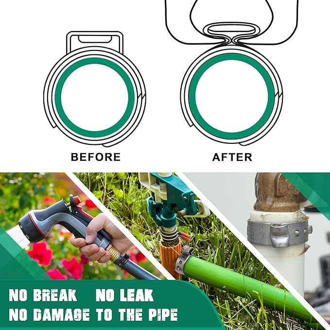 80 Pack 1 Inch Pex Clamps,304 Stainless Steel Pex Cinch Clamps Stepless Pex Crimp Rings PEX fittings Pinch Clamps,Single Ear Hose Clamps for Pex Tubing Pipe