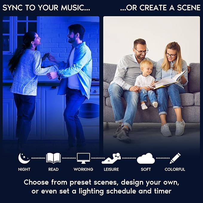 LUXRITE 12-Pack 6 Inch Smart LED Recessed Lighting, RGBW Color Changing, WiFi App and Voice Control, Compatible with Alexa and Google Home, No Hub Required, 13W 1000LM, CRI 90, IC Rated, Wet Rated