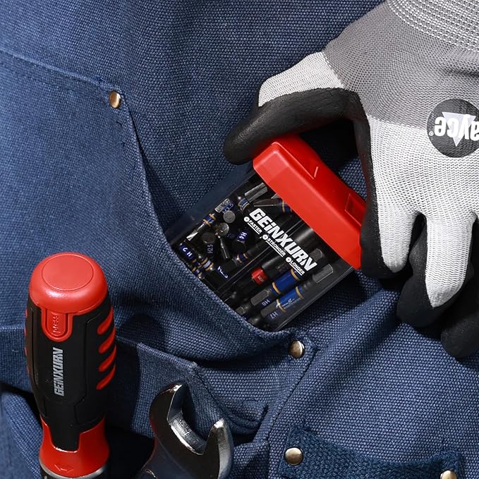 Impact Metric Hex Screwdriver Bits Set,43 Pcs(1.5mm-8mm) Magnetic 1" & 2" Long S2 Steel Multi Hex Driver Bits with Magnetic Bit Holder Storage Colorful Box