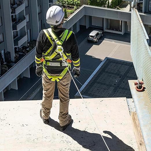 Peakworks Fall Protection Leading Edge Self Retracting Device (SRD) - 26 ft Single Leg Cable with Swivel Snap Hook - Certified ANSI Z359.14-2021 Class 2 LE SRD (Available in Multiple Lengths & Styles)