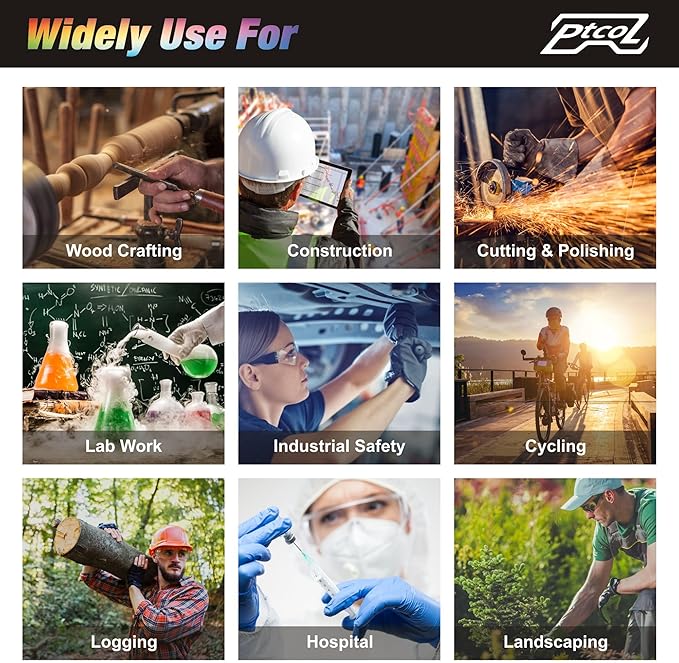 28 Pack Safety Glasses in 7 Colors (Bulk Pack of 24+4) Unisex Clear Anti-Scratch Protective Goggles Impact Resistant Lens Eyewear with ANSI Z87.1 EN166 for Construction, Shooting and Laboratory