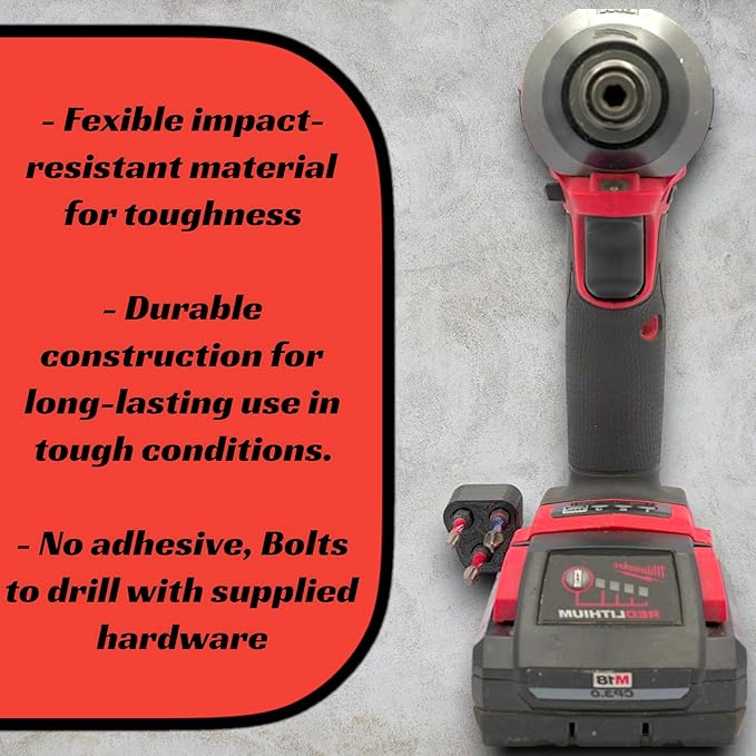 Drill Bit Holder - Milwaukee M18, Cordless Tools, Impact Drivers, Accessories, Replace Magnetic