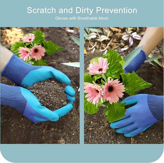 Kynup Garden Tools 7-Piece, Gardening Hand Tools, Gardening Tools Set Cultivators with Rust-Proof,Stainless Steel, Aluminum Alloy Material, Gardening Supplies Set Ideal Gift