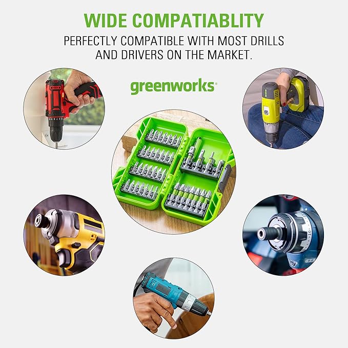 Greenworks 50 Piece Impact Rated Driving Set