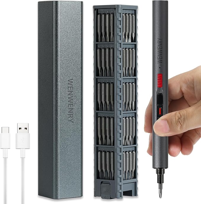 Mini Electric Screwdriver Set,Precision Electric Screwdriver，72-in-1 Magnetic Bits，3 Gears Torque, 3LED light,Magnetic Storage，Overload Protection, Repair Tool Set