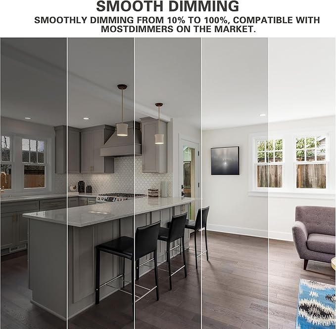 8-Pack Cool White LED Bulbs - Energize Bedroom & Living Room Spaces, 60W Equivalent, 6500K,9W, 15000-Hour Life, E26 Base