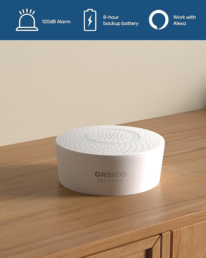 Wireless Home Alarm System 15-Piece Kit, WiFi Alarm System for Home Security with Phone APP Alert (Alarm Siren, Keypad, Remote, Motion, and Door Sensors) for Home, Apartment, Work with Alexa