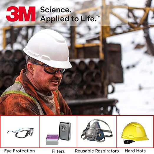 3M Safety Glasses, Solus 1000 Series, ANSI Z87, Scotchgard Anti-Fog, Amber Lens, Green/Black Frame