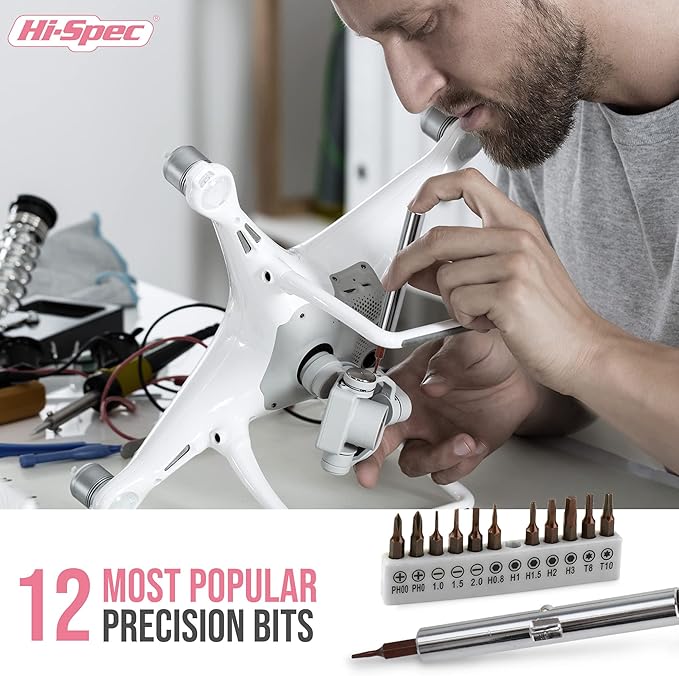 Hi-Spec 42pc Small Tool Box Set for Women. Home, Office and College Dorm Household DIY Screwdriver Toolkit of Starter Basic Ladies Pink Tools