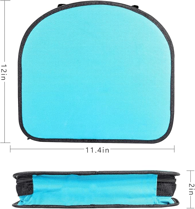 Multi-Purpose Tool Kit with Compact Round Pouch, 164-Piece, Clear Blue 12 x 11.4 x 2 inches
