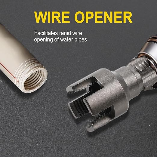 PVC Pipe Threading Tool Kit, 1/2 and 3/4 inch Dies, Internal and External Threader Set, 2-Piece