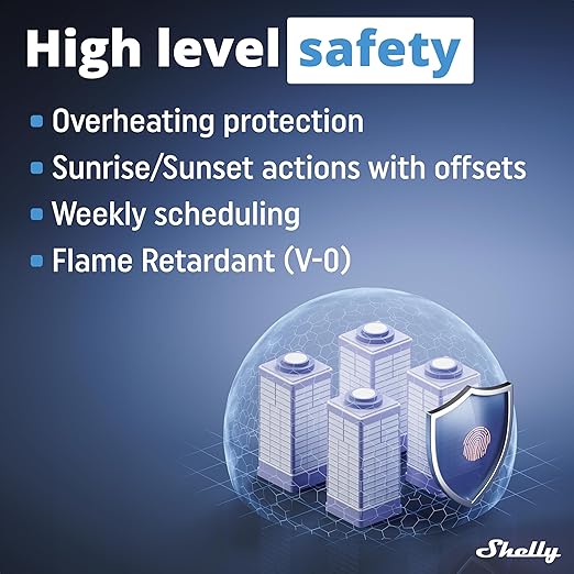 Shelly Pro 1 | Wi-Fi & LAN, 1-Channel Smart Relay Switch | Home Automation | Bluetooth Gateway | Compatible with Alexa & Google Home | No Hub Required | Remote Control | Timer Schedule | Dry Contacts