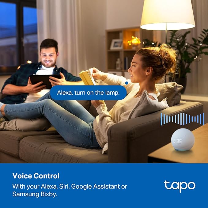 Tapo Smart Wi-Fi Power Strip- 6 Individually Controlled Smart Outlets and 3 USB Ports with Surge Protection, Matter, Works w/Alexa, Google Home, Siri, & Bixby, No Hub Needed, Tapo P316M