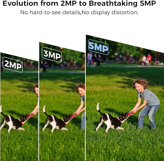 Hiseeu 360°View PTZ 3K Wired Security Camera System with Alarm Spotlight,Audio Person/Vehicle Detection 8ch 5MP DVR 4PCS Cameras 1TB HDD Home CCTV Camera System Outdoor,Night Vision,24/7 Record