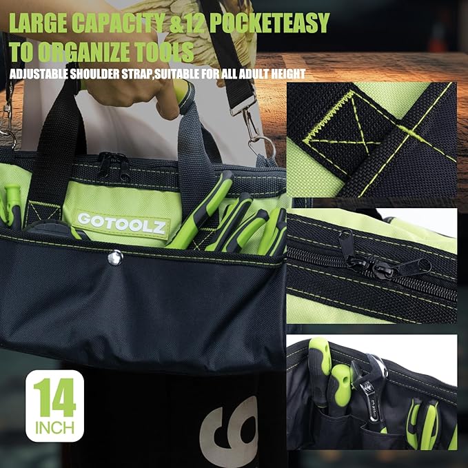 269-Piece Home Tool Set, General Household Repairing Tool Kit with Storage Bag, Basic Hand Tool Kit Set for Home Maintenance, DIY and Crafts (Green)