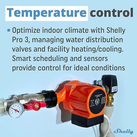 Shelly Pro 3 | Wi-Fi & LAN, 3-Channel Smart Relay | Home & Facility Automation | Compatible with Alexa & Google Home | iOS Android App | Lights Automation | Controller for Motorized Valve