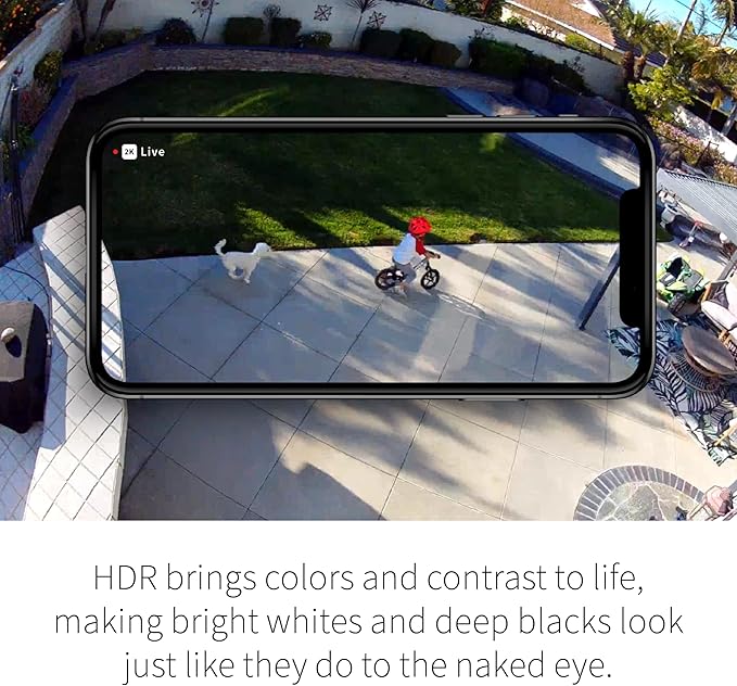 Arlo Pro 5S Spotlight Security Camera 2K HDR | Outdoor | Wireless with Spotlight | Dual-Band Wi-Fi Connects to Strongest Network|12X Zoom, 2-Way Audio, Color Night Vision,Live Stream(White, 5 Cameras)